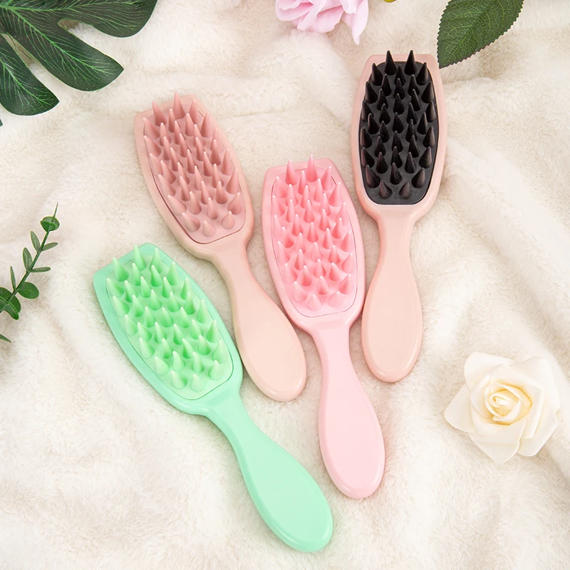 

Silicone Long-handle Airbag Comb Hair Washing Comb Head Scalp Massage Brush Hair Root Bath Shampoo Brush Salon Home Hair Tools