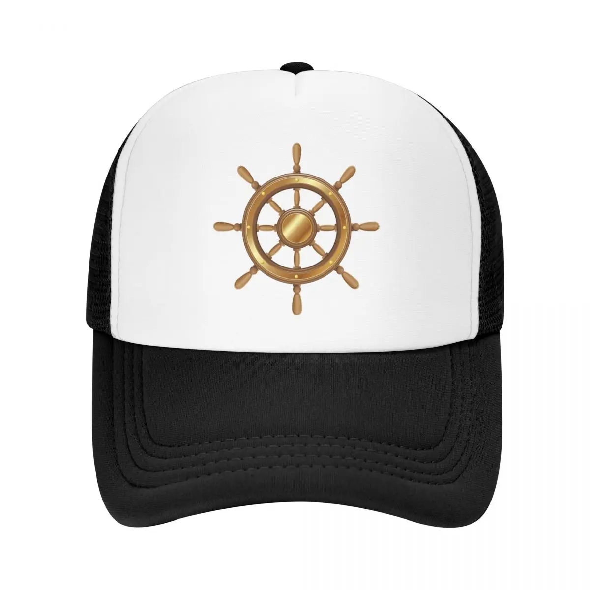 

Fashion Nautical Anchor Boat Wheel Trucker Hat Men Women Adjustable Adult Sailor Adventure Baseball Cap Hip Hop Snapback Caps