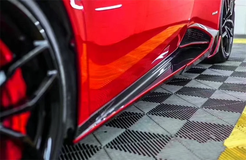 Фото Высококачественные карбоновые боковые юбки для Lamborghini Huracan LP610 LP580: идеальная совместимость №5