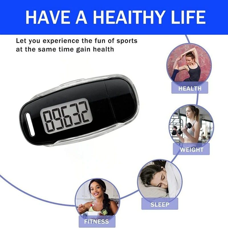 

Simple Step Counter,Walking 3D Pedometer With Rechargeable Battery,Accurate Fitness Tracker,Digital Pedometer