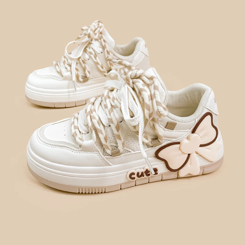 Женские повседневные кроссовки Amy and Michael милые белые для девушек и студентов