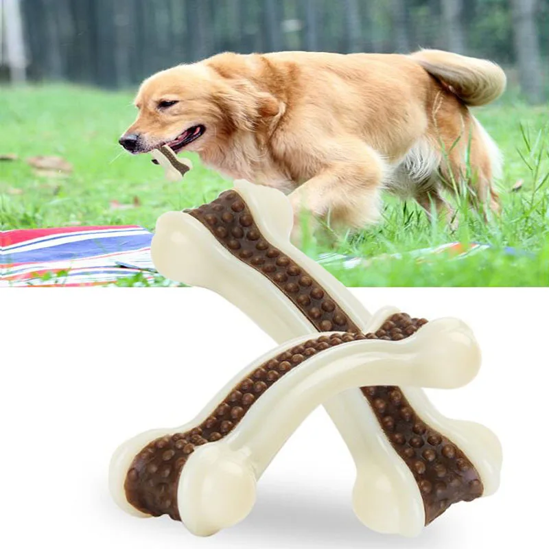 

Portable Pet Dog Chews Toys Leather Cowhide Bone Molar Teeth Clean Stick Food Treats Dogs Bones for Puppy Accessories