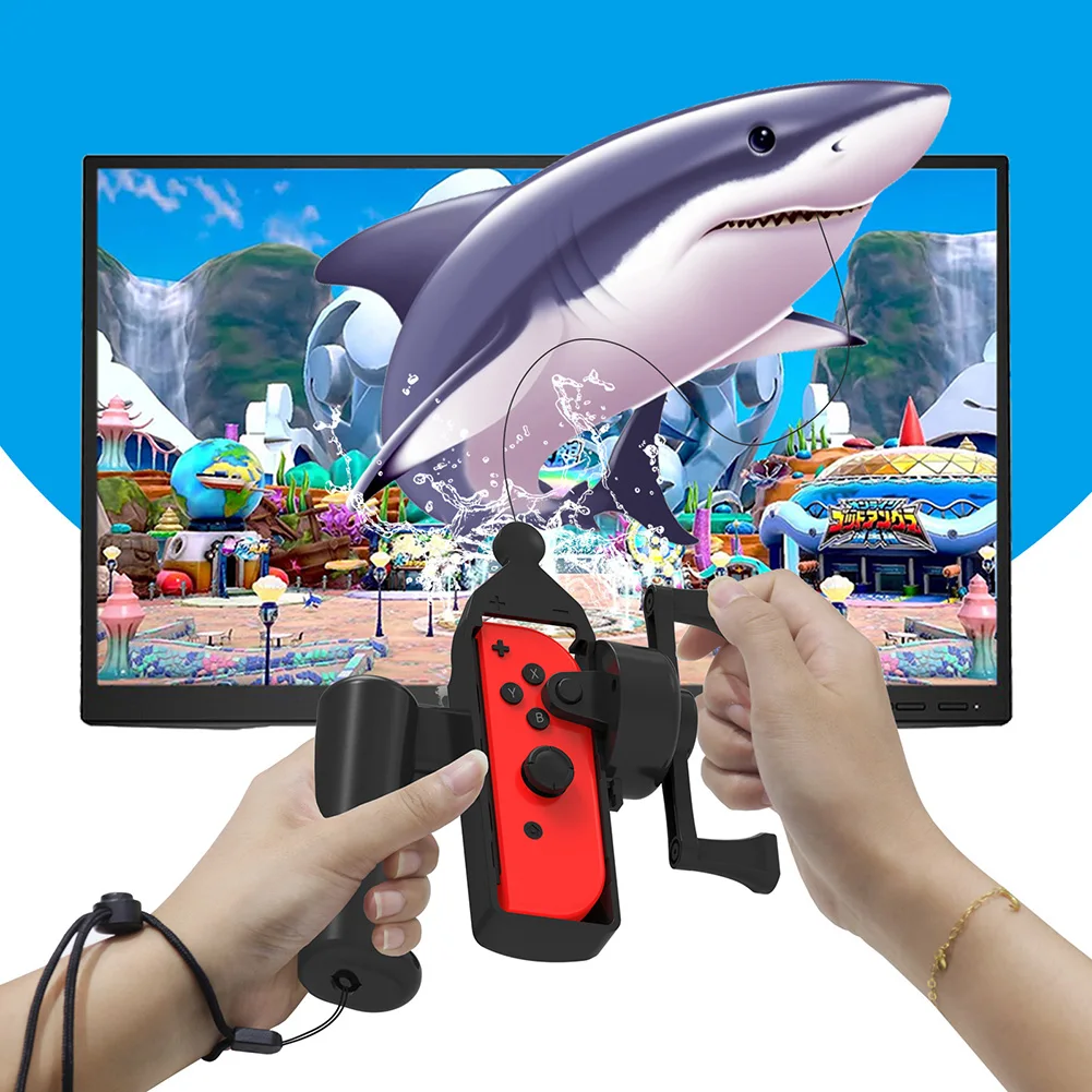 

Пластиковая игровая ручка в форме удочки, держатель игровой консоли, аксессуары для замены переключателя/переключателя OLED