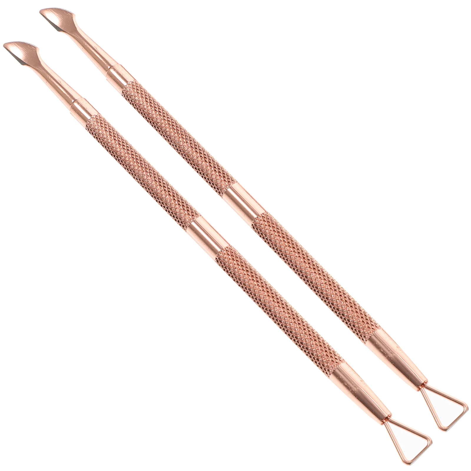 

Cuticle Pusher Tools Remover Nail Metal Pedicure Two Trimmer Toenail Head Cleaner Sides Removal Polisher Polish Tool Manicure