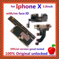 full chips 100 tested original unlock for iphone xxsxrxs max motherboard withno face id logic board support update 4g lte