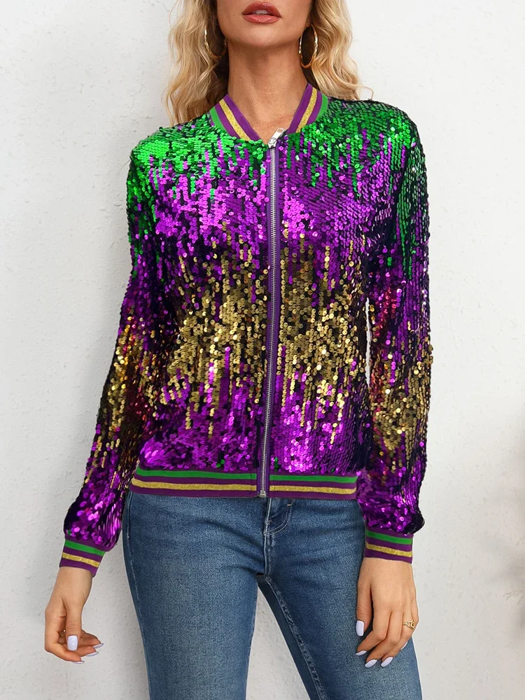 Рисунок 2 - Женская бейсбольная куртка с блестками