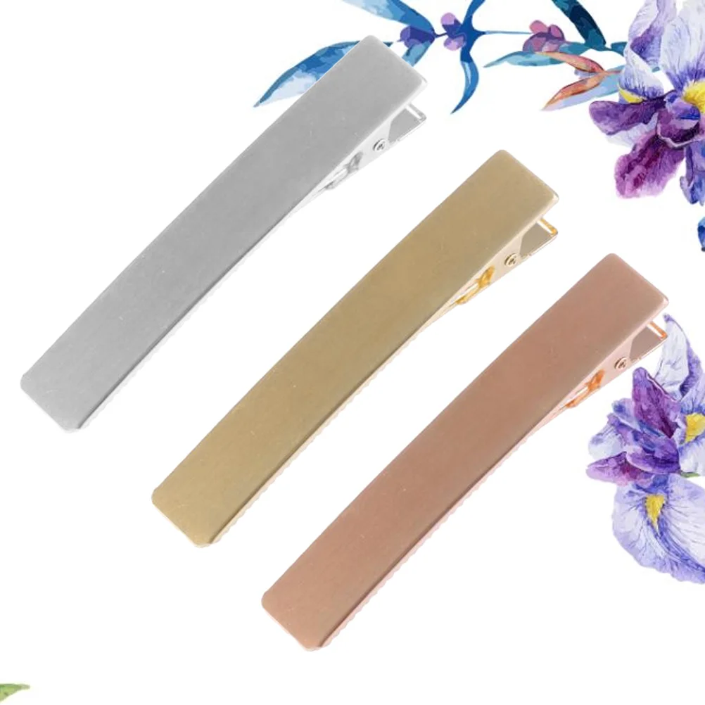 

3 Pcs Hair Clips Alloy Letter I Shaped Elegant Hairpins Headdress Barrettes for Girls Ladies Women