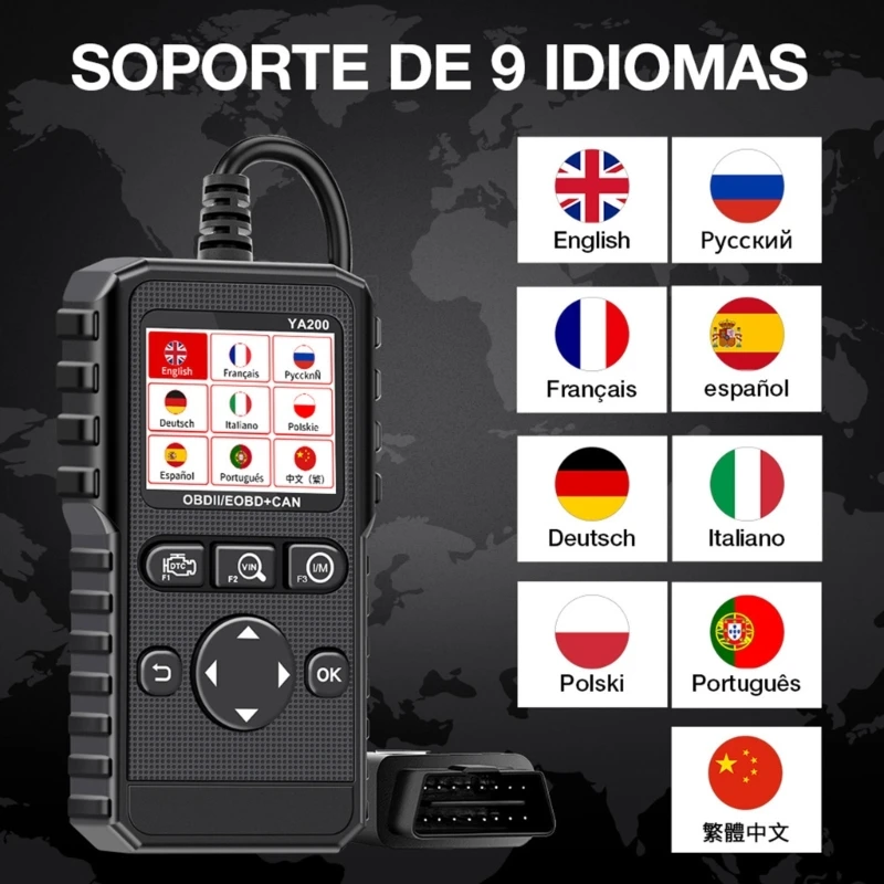 

Диагностический сканер с полной комплектацией, OBD2 сканер с любыми особыми функциями, автоматический считыватель кодов неисправностей, инс...