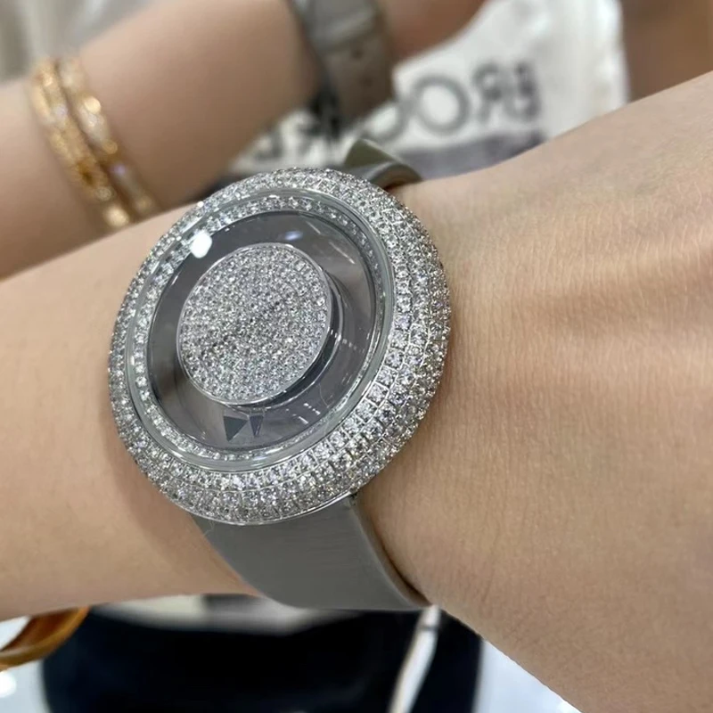 Watches 2022 New  women's watches set with diamonds fashion waterproof hot selling women's quartz watch steel enlarge