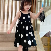 girls korean style polka dot princess dress with suspenders girls clothes kids dresses for girls flower girl dresses