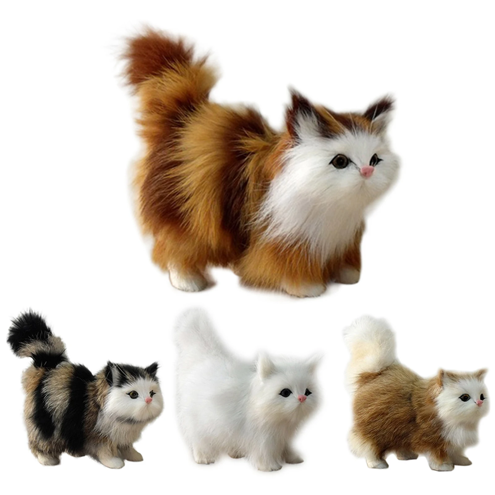 

1 шт. кавайные плюшевые коты куклы Meowth мягкая имитация мягкие звучащие коты игрушки для детей Детская игрушка Подарки модели украшения