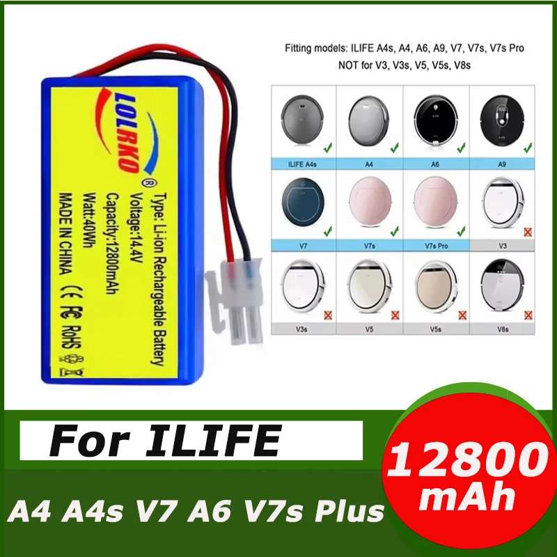 Литиевая аккумуляторная батарея для ILIFE A4s A6 V7s Plus A9s W400 робот-пылесос INR18650 M26-4S1P