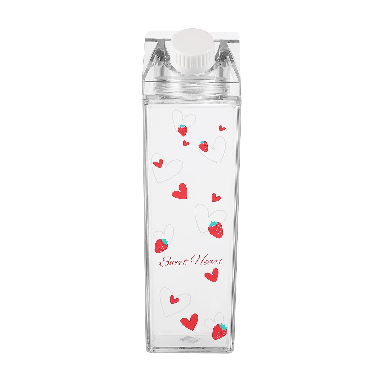 

1pc Printed Milk Storage Bottle Milk Drinking Bottle Empty Storage Bottle
