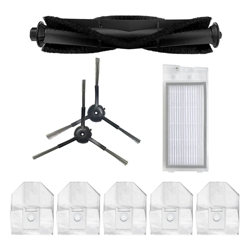 

Сменные пылесборники, боковая щетка, фильтр HEPA для Roidmi EVE Plus Запчасти для робота-пылесоса