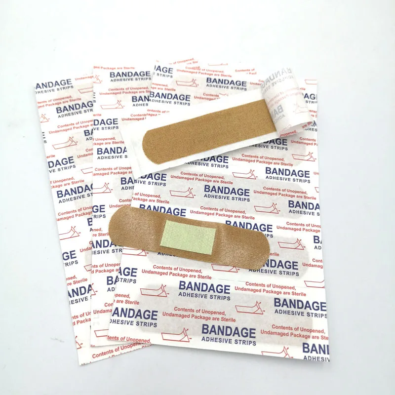 

100Pcs Breathable Wound Hemostasis Sticker Band First Aid Bandage Cushion Adhesive Plaster Medical BandAids Bandages