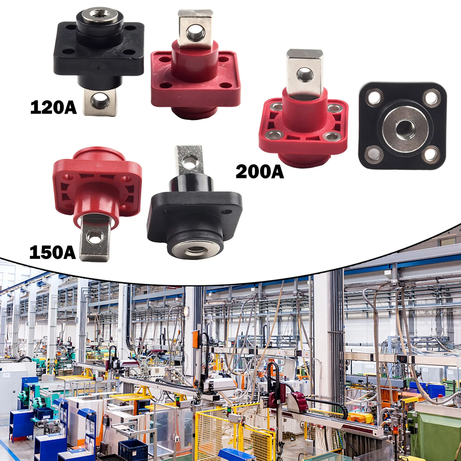 2 шт. 120A 150A 200A медные разъемы для литиевых батарей клеммные колодки хранения