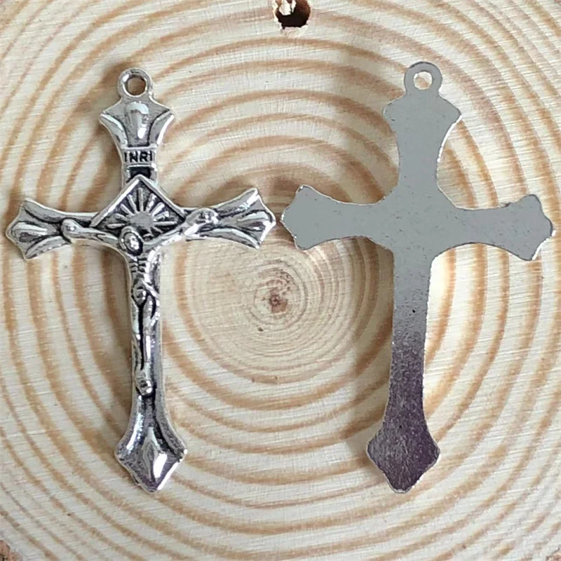 Бесплатная доставка 80 фотоэлементов дешевый одно отверстие сплав четки крест