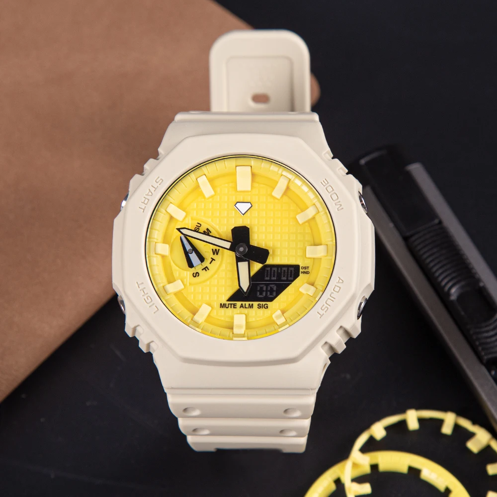 Accessories DIY Modification Luminous WatchBand Dial for GA2100 Dial Scale Ring for GA-2100 Smart Watch Modified Bezel Component