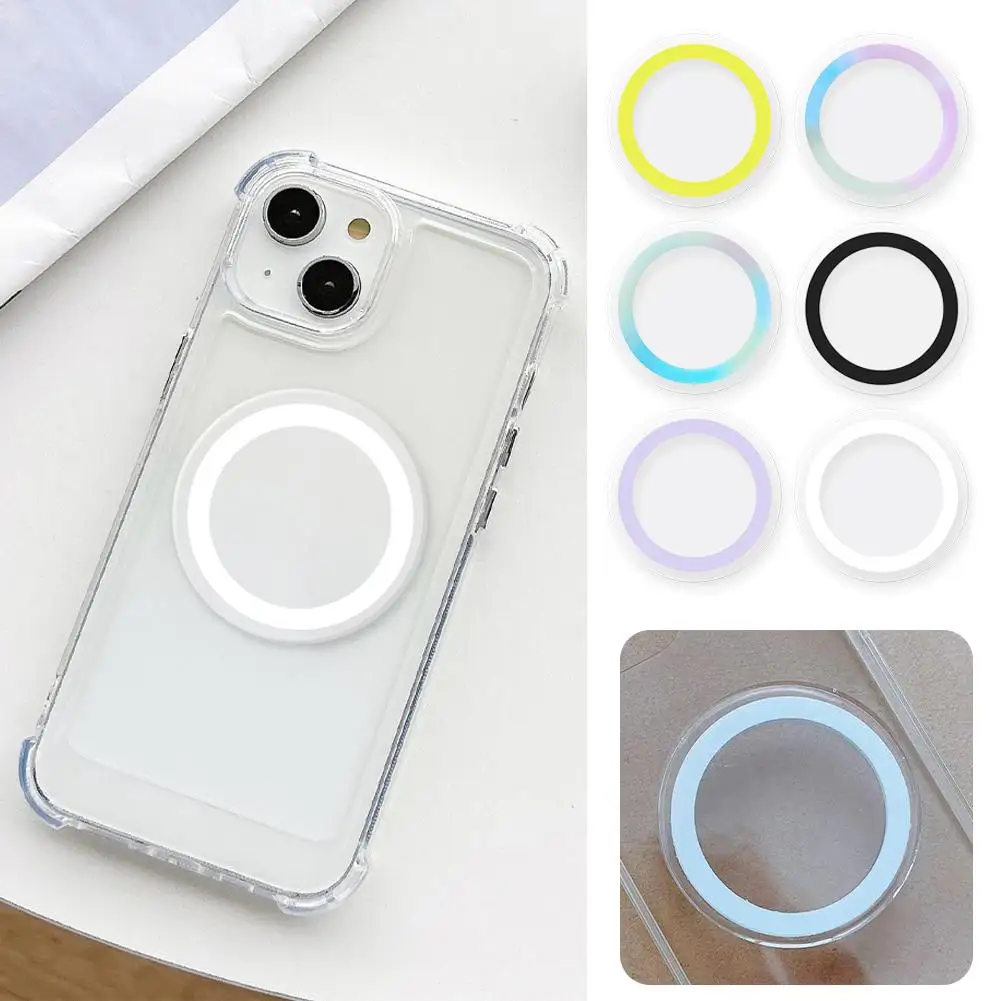 Прозрачный держатель для телефона с магнитной присоской для IPhone 14 13 12 15 Samsung M5S8
