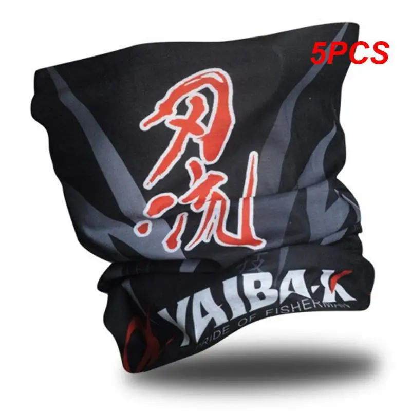 

5PCS Sun Protection Fishing Scarves Gaiter Cooling Neck Gaiter Breathable Balaclava Windproof Bandana Pesca Scarf for Hiking