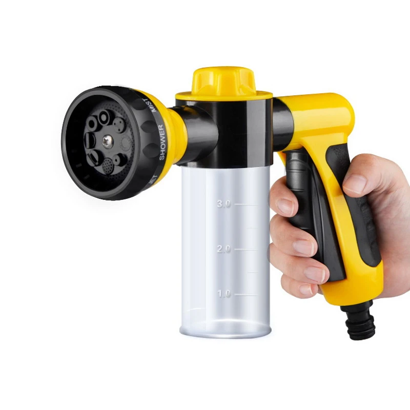 

Portable Household High Pressure 3 Grade Auto Foam Water Gun Car Washer Sprayer Cleaning Tool Gardening Flowers Watering Tool
