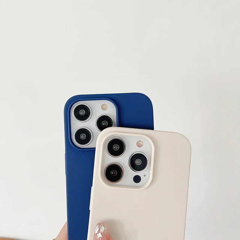 Фото Роскошный матовый ультратонкий силиконовый чехол конфетных цветов для iPhone 17 Air, 17E, 16, 16E, 15, 14 Plus, 13, 12 Mini, Pro, Max №3