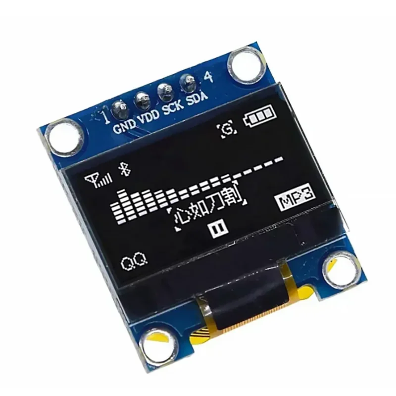 Оled-модуль IIC серии 0 96 дюйма белый/синий 1 шт. 128X64 I2C SSD1306 12864 Arduino плата с ЖК-экраном
