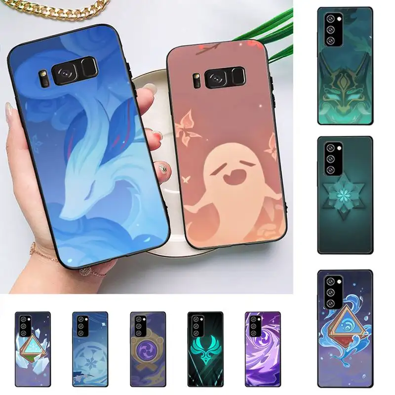 

RuiCaiCa Genshin Impact Logo Phone Case For Samsung Galaxy Note 10Pro Note 20ultra cover for note20 note 10lite M30S Back Coque