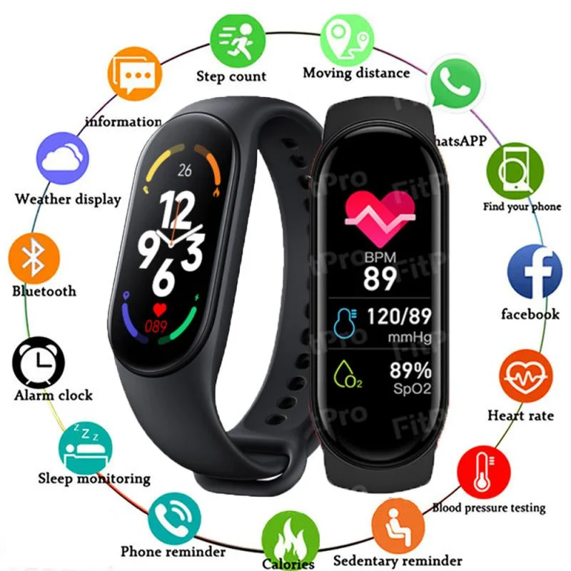 

M7 Smart Watches Women Men Kids Sport Fitness Bracelet Tracker Steps Calorie Health Monitor Wireless Wristwatch For Xiaomi Brand