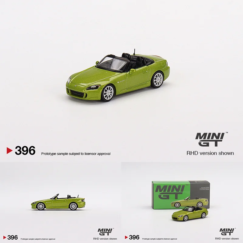 

MINI GT 1:64 S2000 AP2 Lime Green Metallic Alloy Diorama Car Model Collection Miniature Carros Toys 396 In Stock