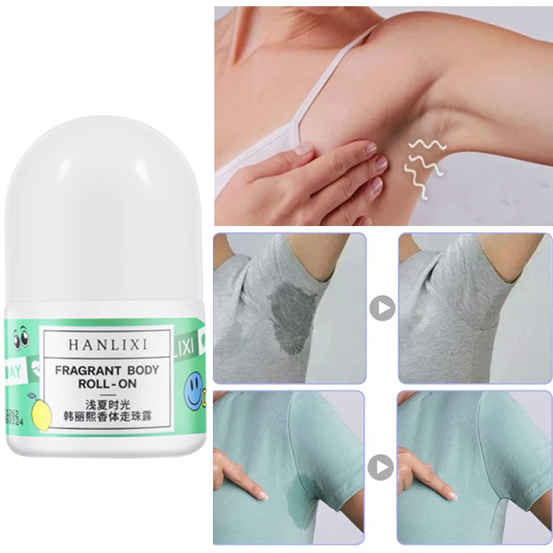 

Antiperspirant Lotion Underarm Deodorant Roll on Bottle Body Remove Body Armpit Odor Dry Perfume Smooth Body Antiperspirant Ball