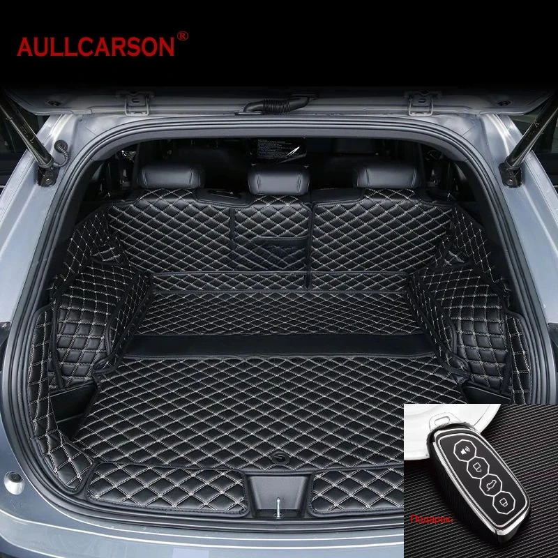 

Для НОВЫЙ Haval F7 2024 2025 коврики в багажник полностью окруженная кожа прочная подкладка для багажника коврики для багажника полное покрытие автомобильные аксессуары