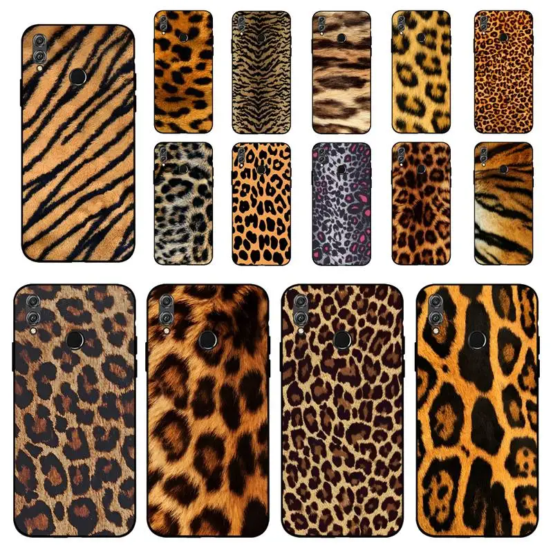 

YNDFCNB Tiger Leopard Print Phone Case for Huawei Honor 10 i 8X C 5A 20 9 10 30 lite pro Voew 10 20 V30