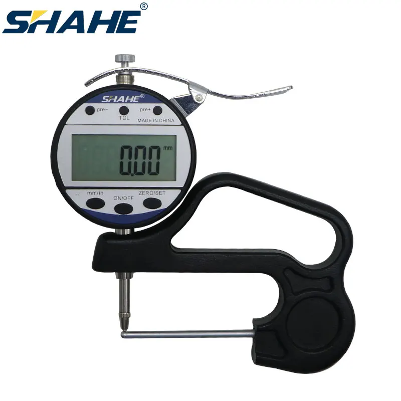 SHAHE 0.01mm 10mm Digital Tube Thickness Gauge Calipe Thickness Measurement