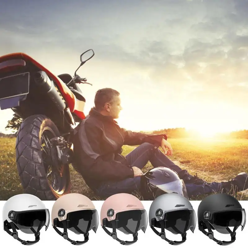 

3C Certified Electric Vehicle Helmet Men And Women Motorcycle Four Seasons Universal Helmet Sunscreen Half Helmet Accessories