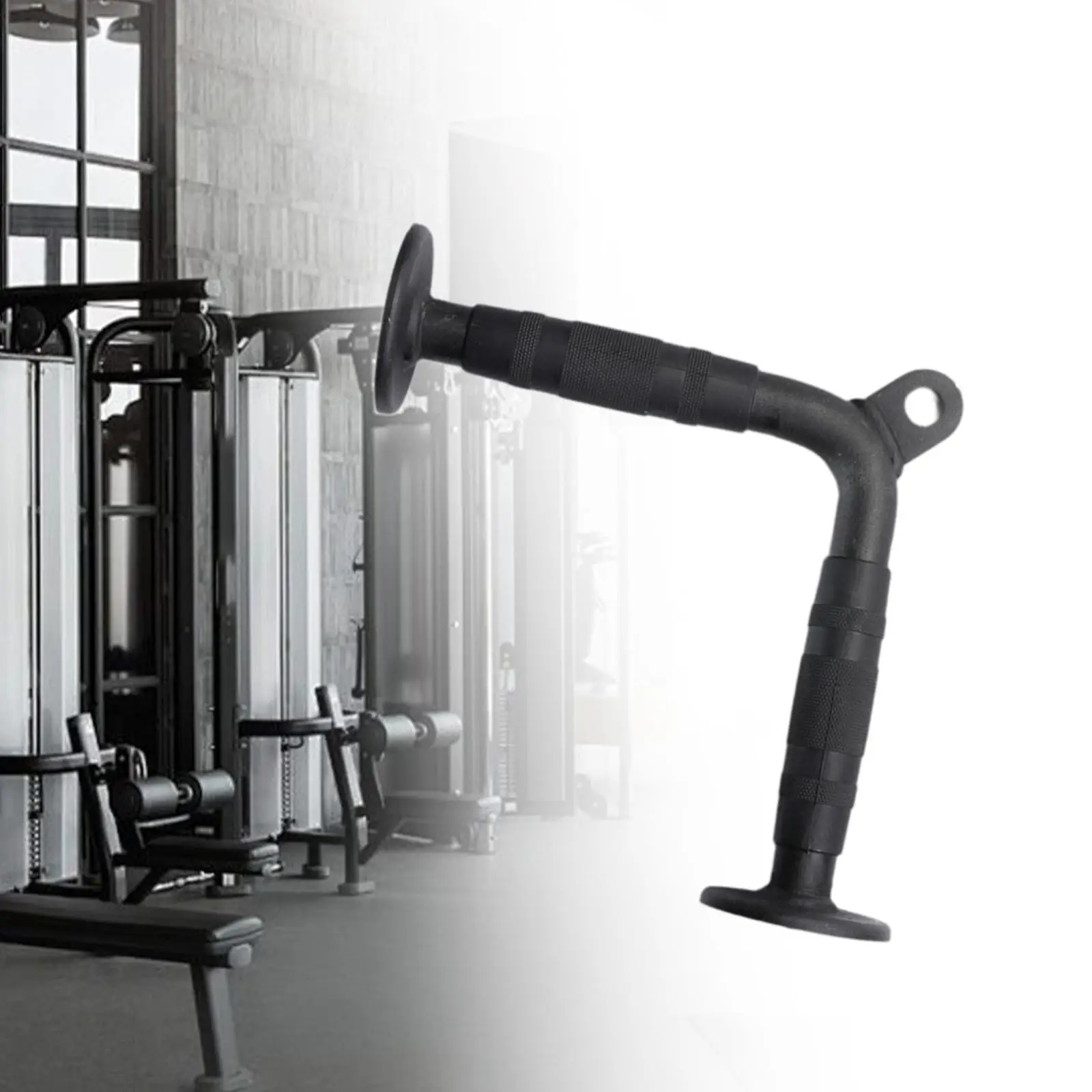 Трецепс штанга для отжимания закрывающаяся ручка насадка домашнего