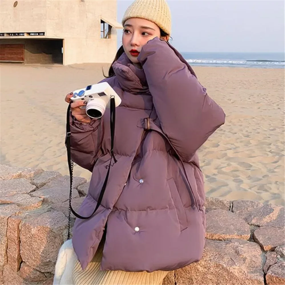 New2022 New Autumn Winter Jackets Loose Women's Parkas Casual Outwear Female Coats Thick Warm Parka High Quality Down Padded