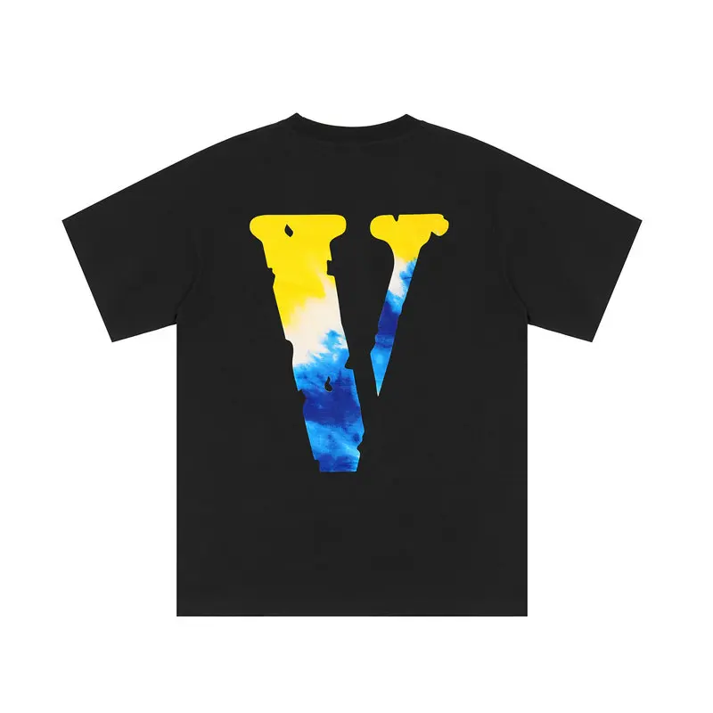 

2022 VLONE Men T Shirt 100% Cotton Original Brand Streetwear Women's T-shirt USA Summer Short Sleeve Harajuku Hip Hop Tshirt