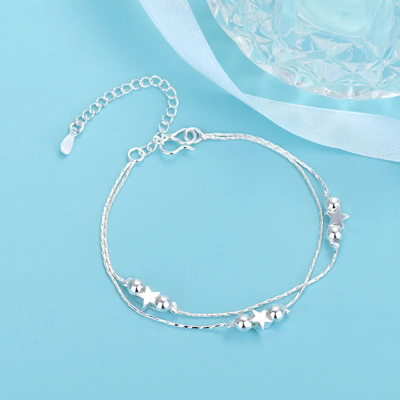 

Модная простая Звездная цепочка серебряного цвета VOQ, женское Ювелирное Украшение в подарок