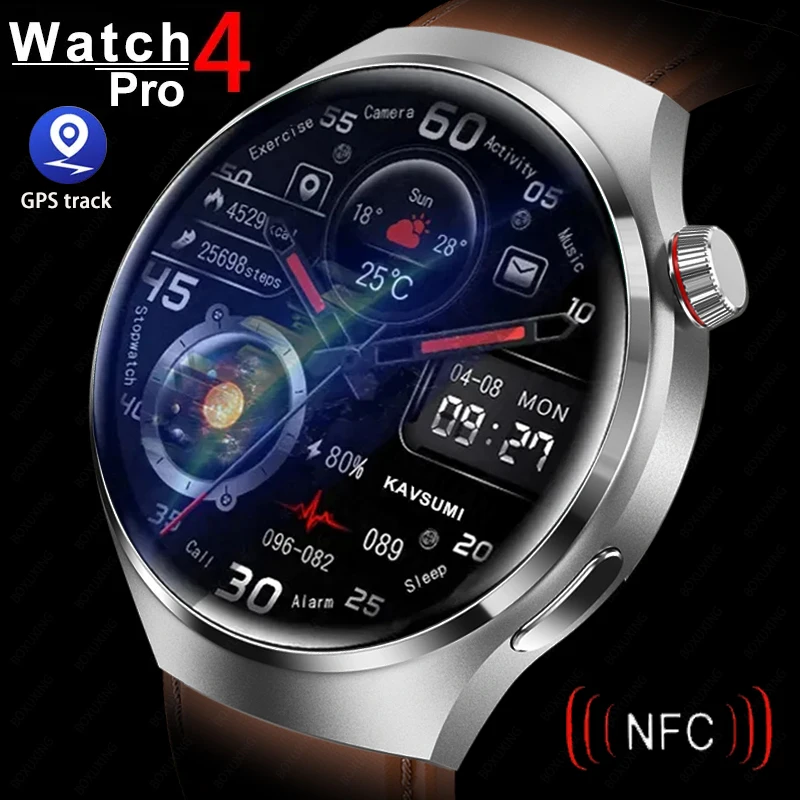 

Смарт-часы для Huawei GT4 PRO, умные часы для мужчин, 4 Pro, AMOLED, HD экран, Bluetooth, звонки, GPS, измерение сердечного ритма, уровня сахара, новинка 2023