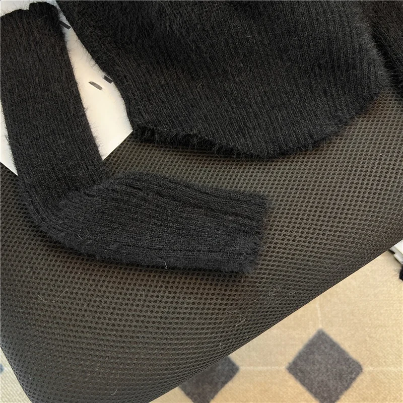 Pure Desire Gyaru вязаный женский свитер на рукавах со стразами осень 2024 новый дизайн