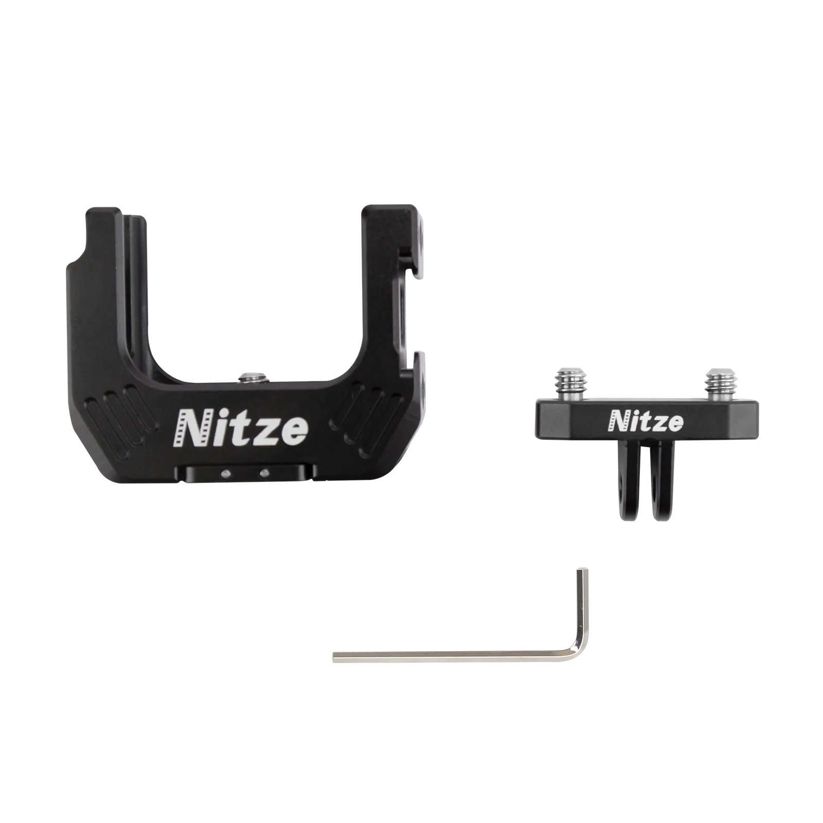 Фото Полурамка Nitze для Insta360 X3 со складными адаптерами для пальцев №2