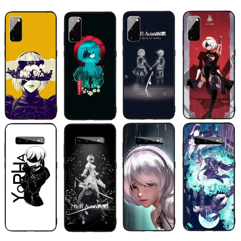 

Nier Automata Phone Case For Samsung Galaxy S7 S8 S9 S10e S20 PLUS Note 10 Pro PLUS LITE NOTE 20 UITRA