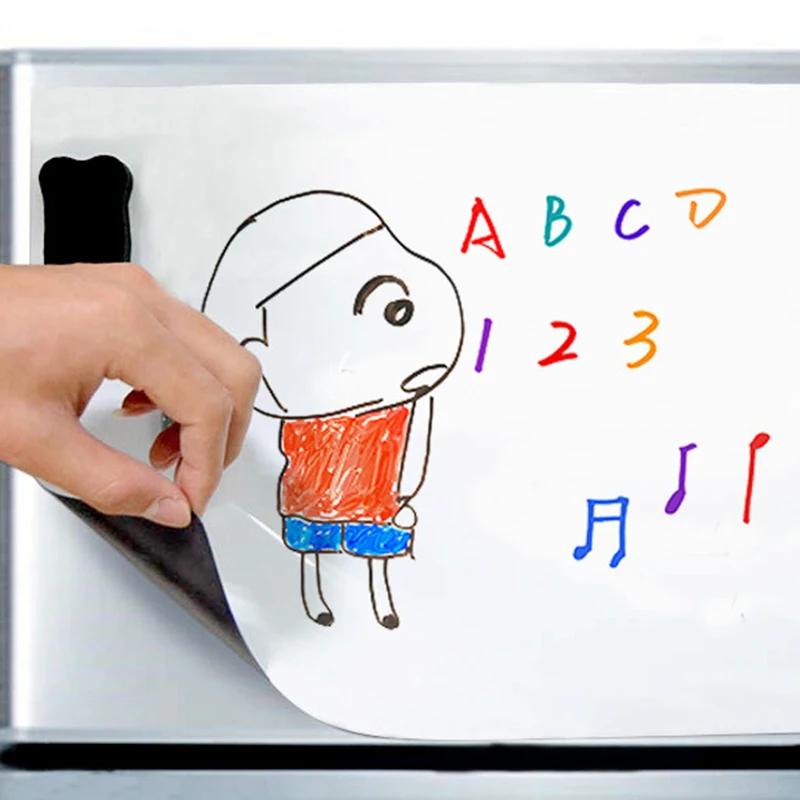 

A3 Size Magnetic Whiteboard Dry Erase White Boards Soft Home Office Kitchen Flexible Pad Fridge Stickers Memo Message Board