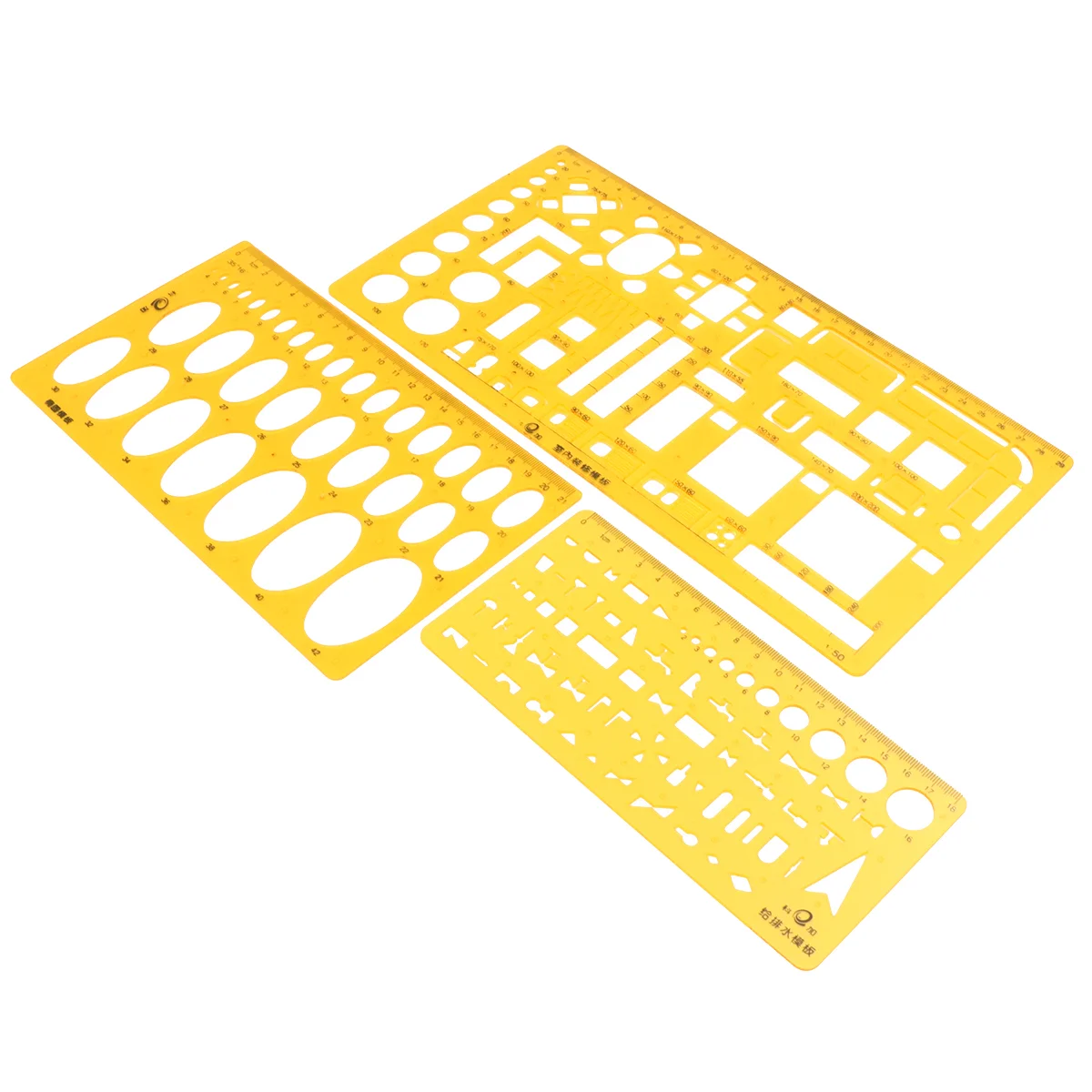 

3 Ruler Professional Hardness Durable Flexibility Drafting Measuring for Teachers