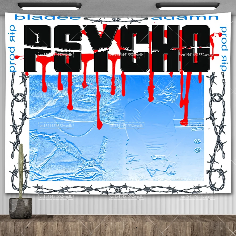 

333 Bladee гобелен настенные художественные постеры для спальни Hip Pop Music альбом мемы Tapestrys вечерние Декор для дома