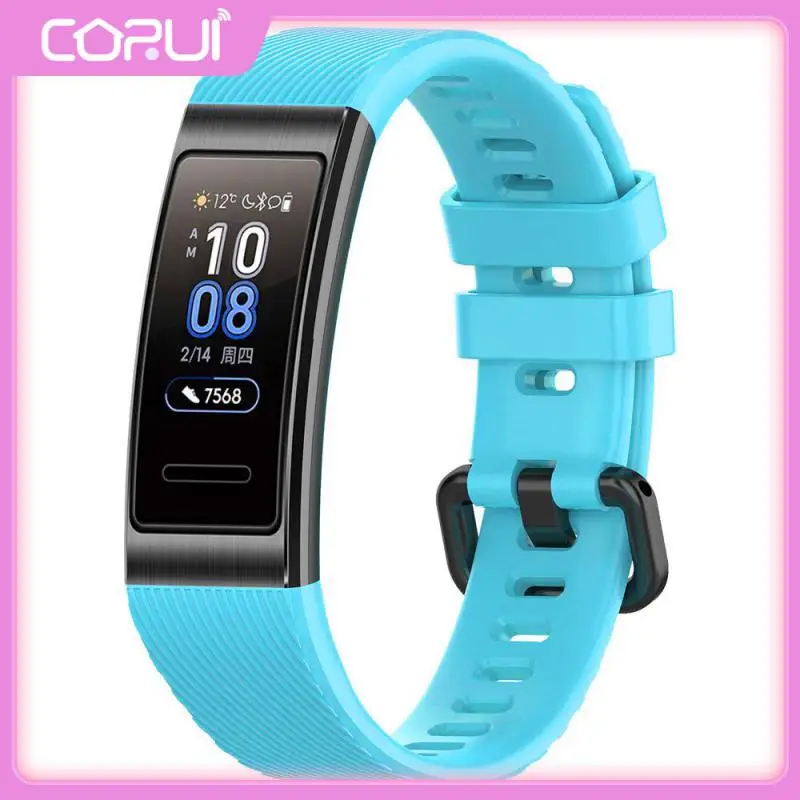 

Portable Fashion Sports Watchband Replacement For Huawei Band 4 Wristband High Quality Sport Silicone Watchband Soft Strap