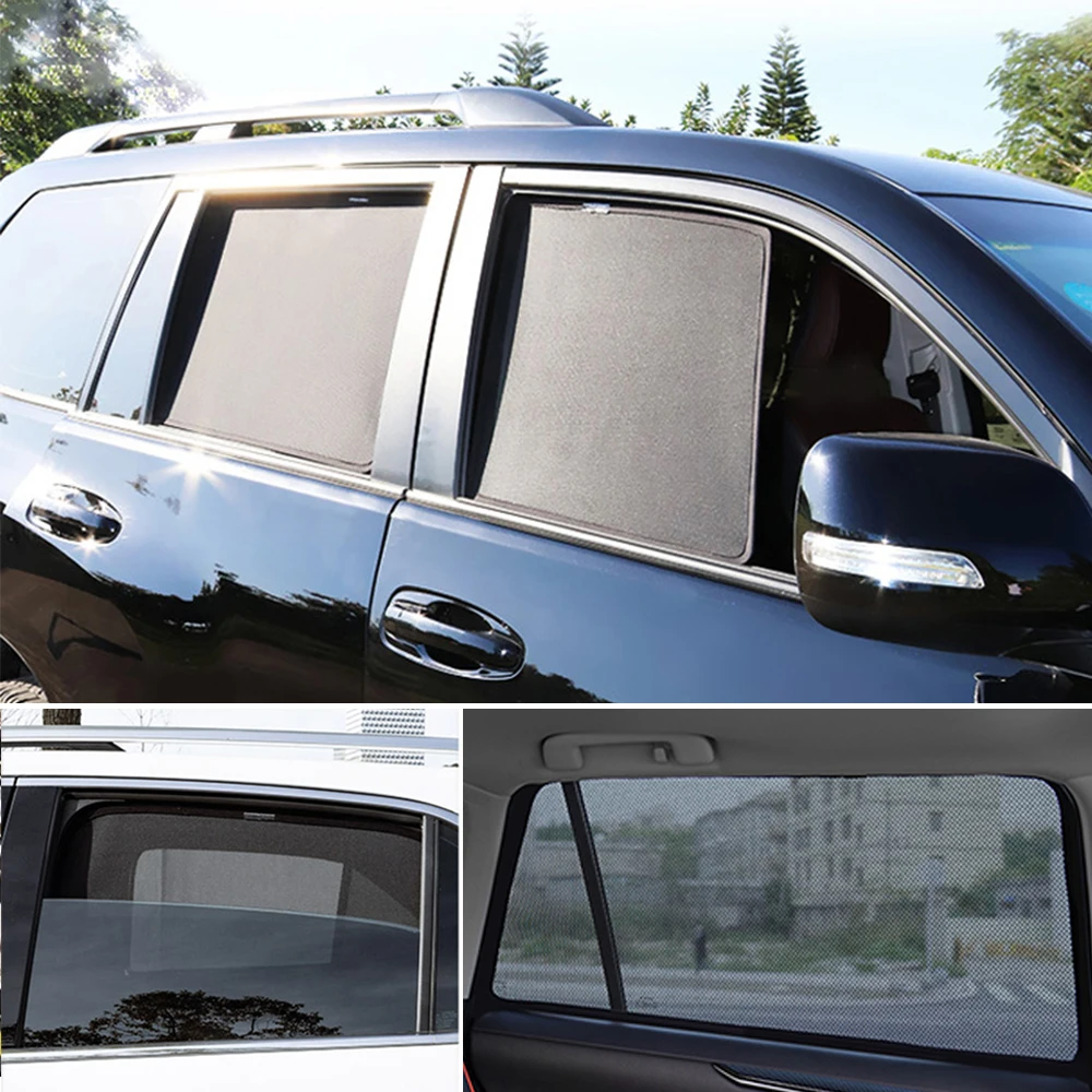 For Mitsubishi Pajero Sport KH 2008-2016 Magnetic Car Sunshade Front Windshield Curtain Rear Side Window Sun Shade Visor