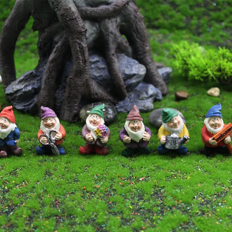 Фото 1 упаковка мини Смола мох микро Ландшафтный декор для улицы Gnome миниатюрный садовое Украшение Craft сеялка аксессуары №2