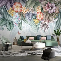 custom murals wallpaper nordic idyllic flower butterfly photo wall painting living room tv sofa bedroom wedding house 3d decor